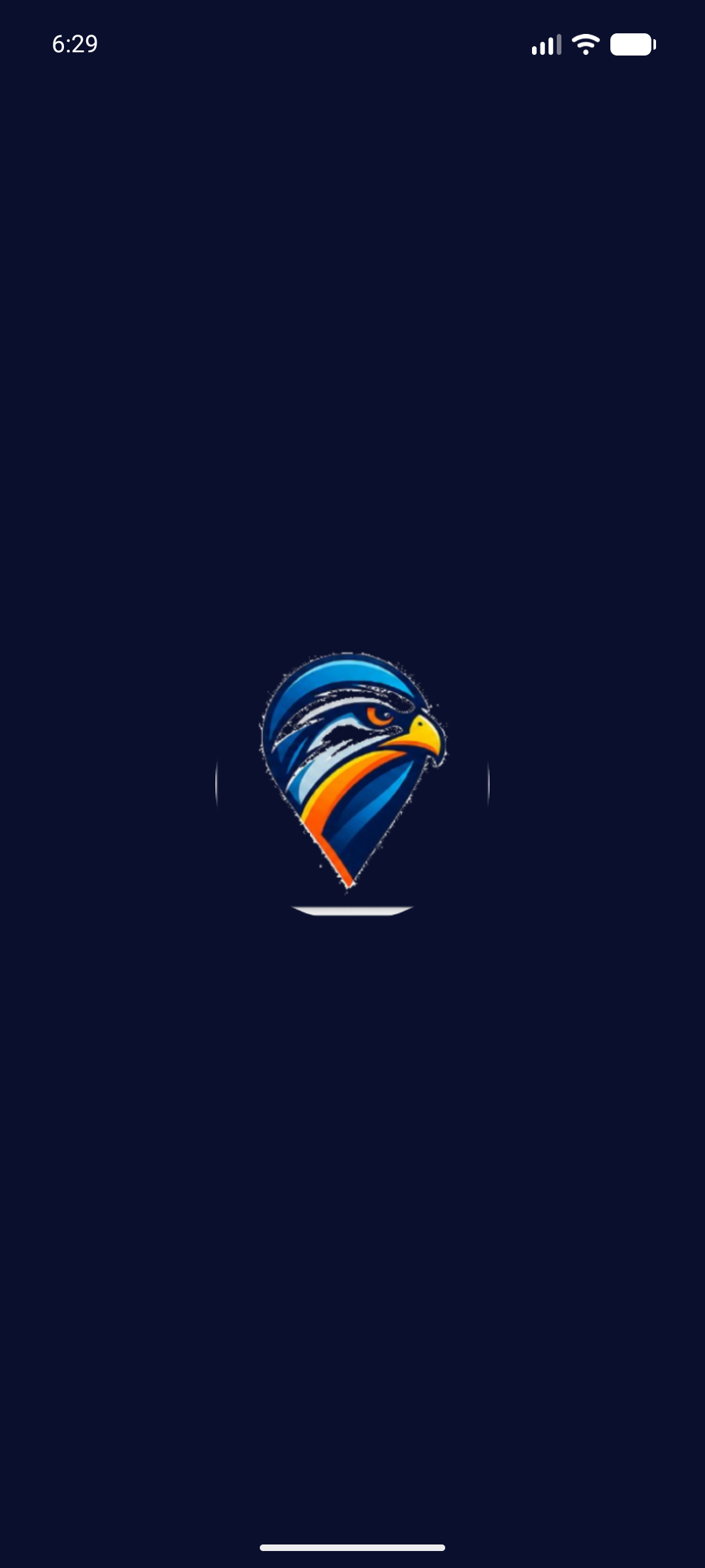 Sign in — FalconEyeGPS mobile app screenshot